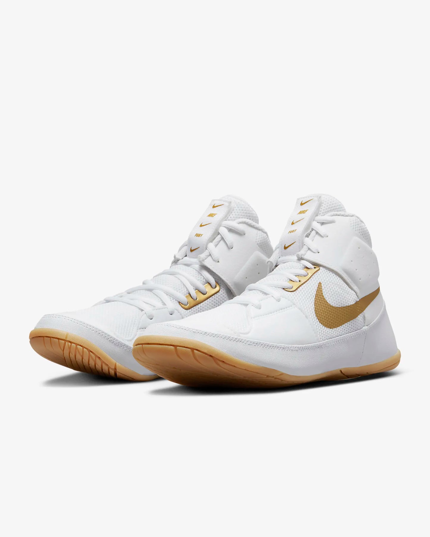 Nike Fury-WHITE/MTLC GOLD